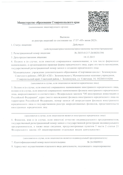 Лицензия 1